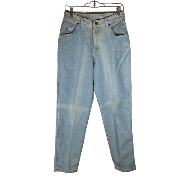 Vintage Lee Jeans Women Size 12P High Rise Relaxed Fit‎ Straight Light Wash Y2K - Picture 1 of 12